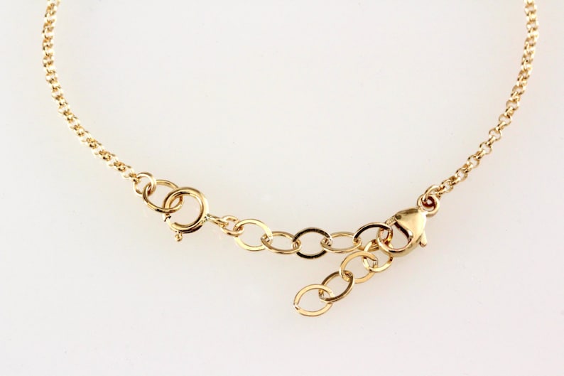 Removable extender, bracelet or necklace extender, 14K Gold filled, sterling silver or rose gold image 3