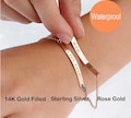 Personalized Gold Bar bracelet, Custom Name Bracelet, Engraved Bracelet, Initial Nameplate Bracelet, Monogram Bracelet, Bridesmaids Gift