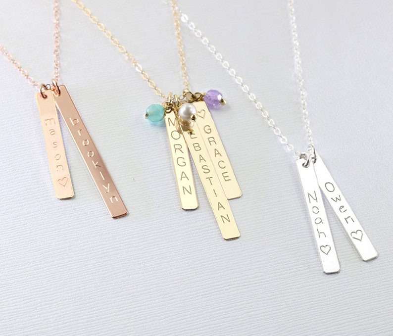 New Mom Necklace Baby Shower Gift Jewelry Name Image 0