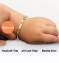 Baby girl Bracelet Gold, Silver, Toddler Bracelets, Baby Bracelet Girl, Personalized Baby Boy Gift Ideas, Baby Name Bracelet Gold, Baby ID