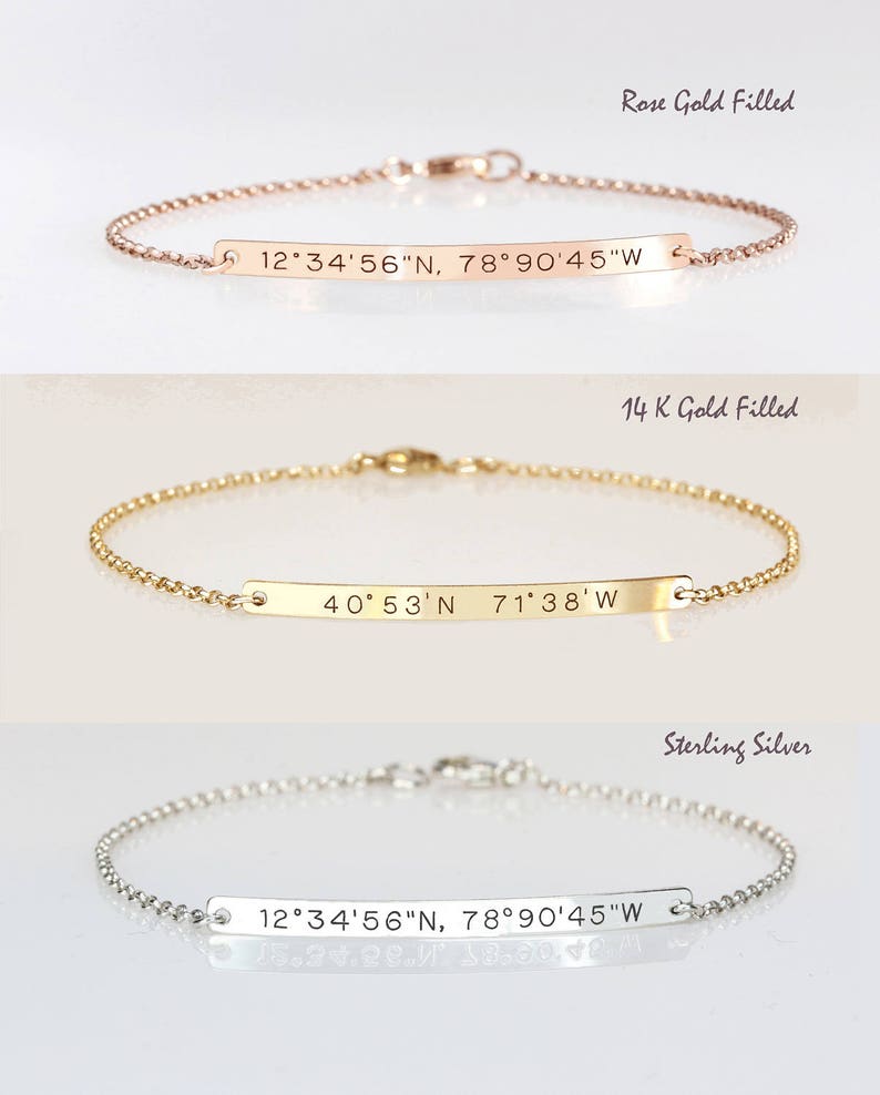 Bracciale Personalizzato Con Nome E Data - Acciaio Inossidabile - Regalo Perfetto Per Donne E Ragazze - Foto 4