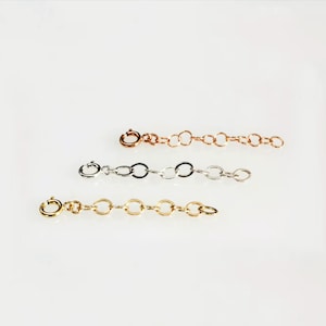 Removable extender, bracelet or necklace extender, 14K Gold filled, sterling silver or rose gold