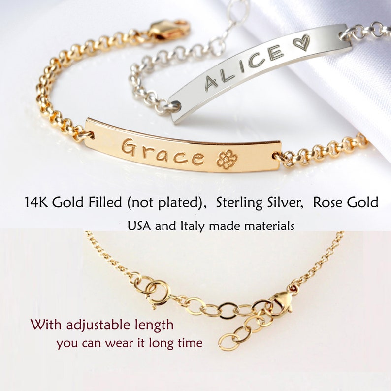 Baby girl Bracelet Gold Silver Toddler Bracelets Baby Etsy