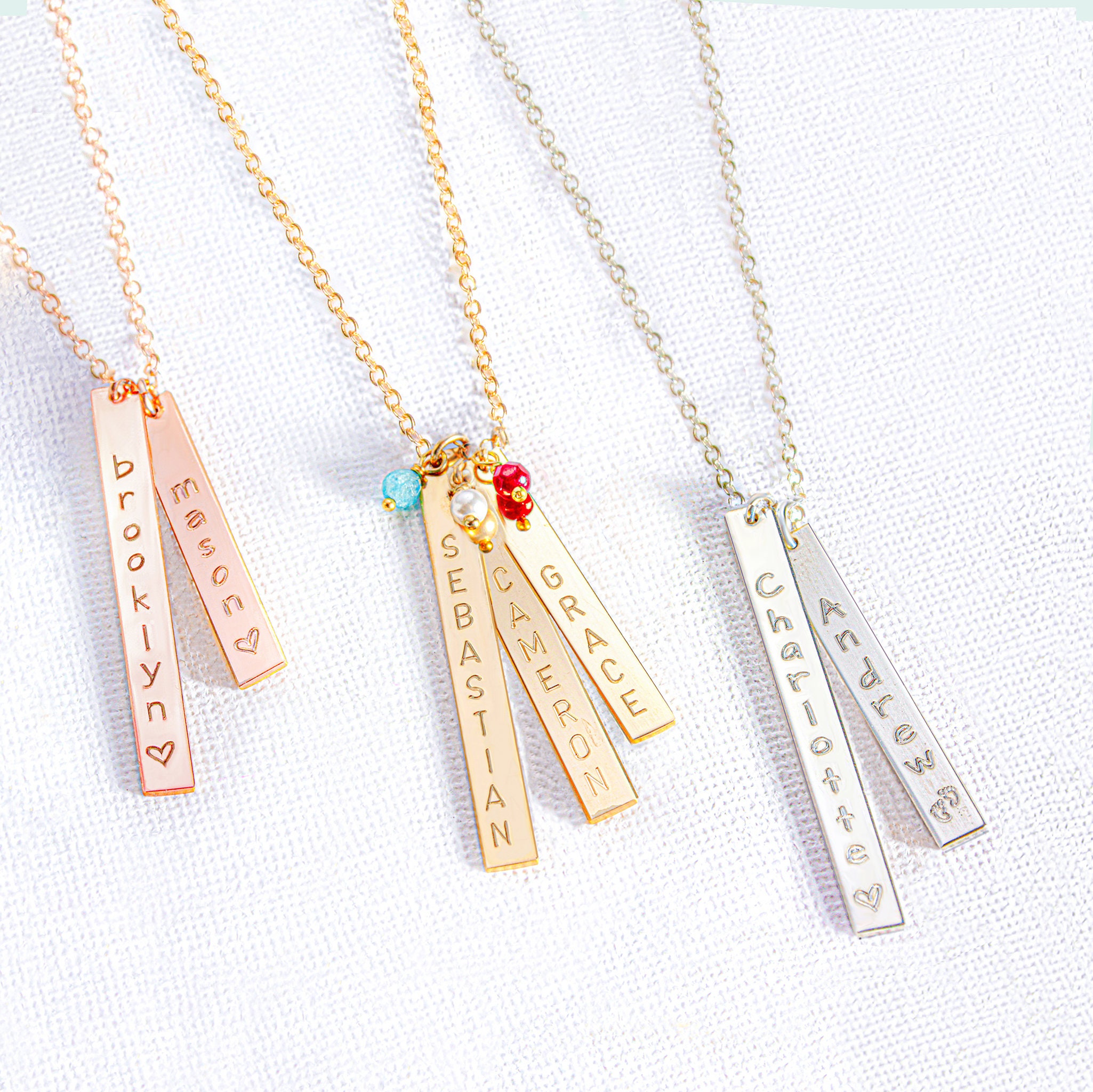 Mom Necklace Baby Name Necklace 