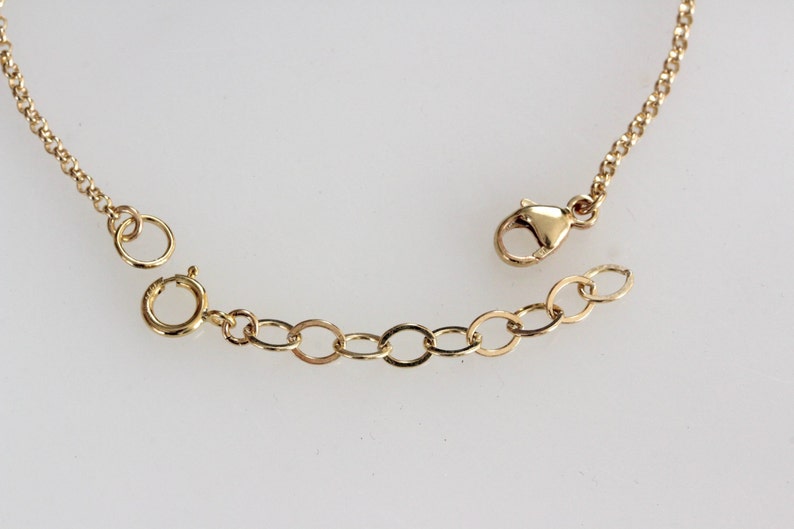 Removable extender, bracelet or necklace extender, 14K Gold filled, sterling silver or rose gold image 5
