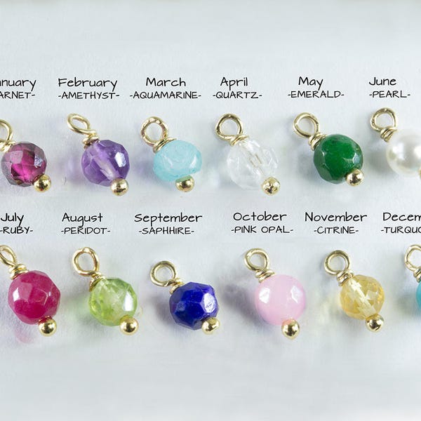 Genuine Gemstones (Birthstones) - addition to the Necklaces and Bracelets