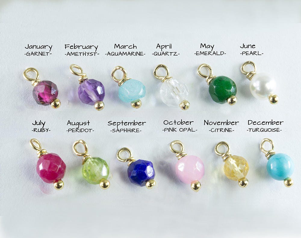 Genuine Gemstones birthstones Addition to the Necklaces and