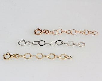 Removable extender, bracelet or necklace extender, 14K Gold filled, sterling silver or rose gold