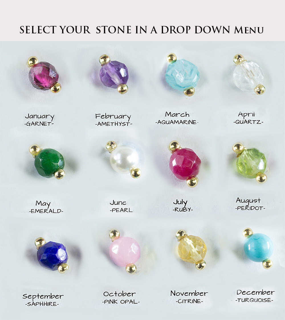Dainty Natural Gemstone Necklace main image 1