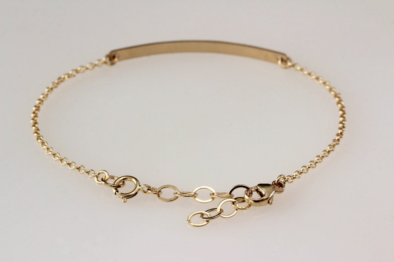 Removable extender, bracelet or necklace extender, 14K Gold filled, sterling silver or rose gold image 4