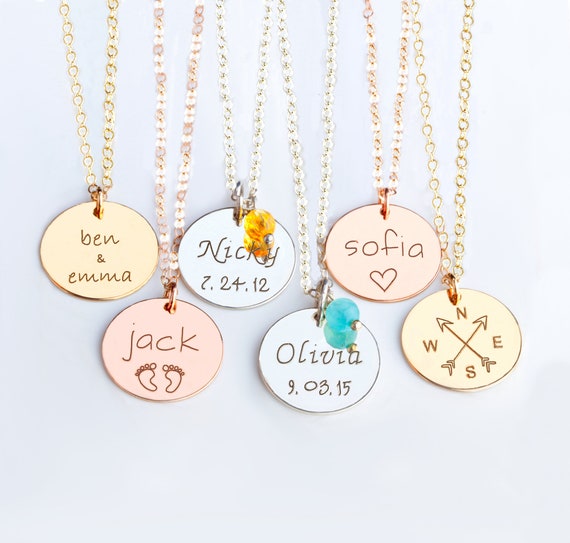 Mother's Family Petite Stone 9mm Circle Birthstone 18 Mother's Family Petite Stone 9mm Circle Birthstone 18