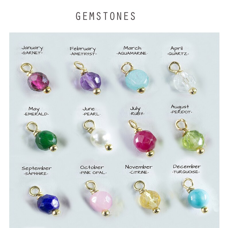 Genuine Gemstones birthstones Addition to the Necklaces Etsy