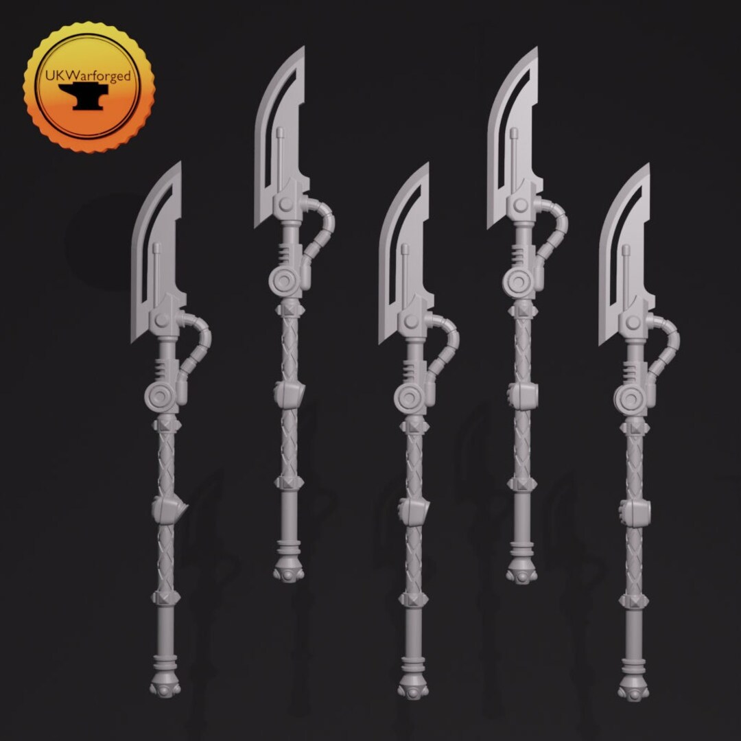 One Handed Halberds left X 5 Greytide Studio Etsy