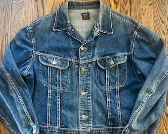 Classic Early 70s Denim Lee Riders 101-J Jacket 46