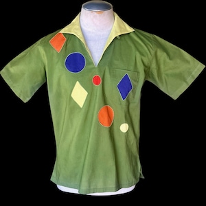 Pull-over en coton multicolore style années 50/début 60
