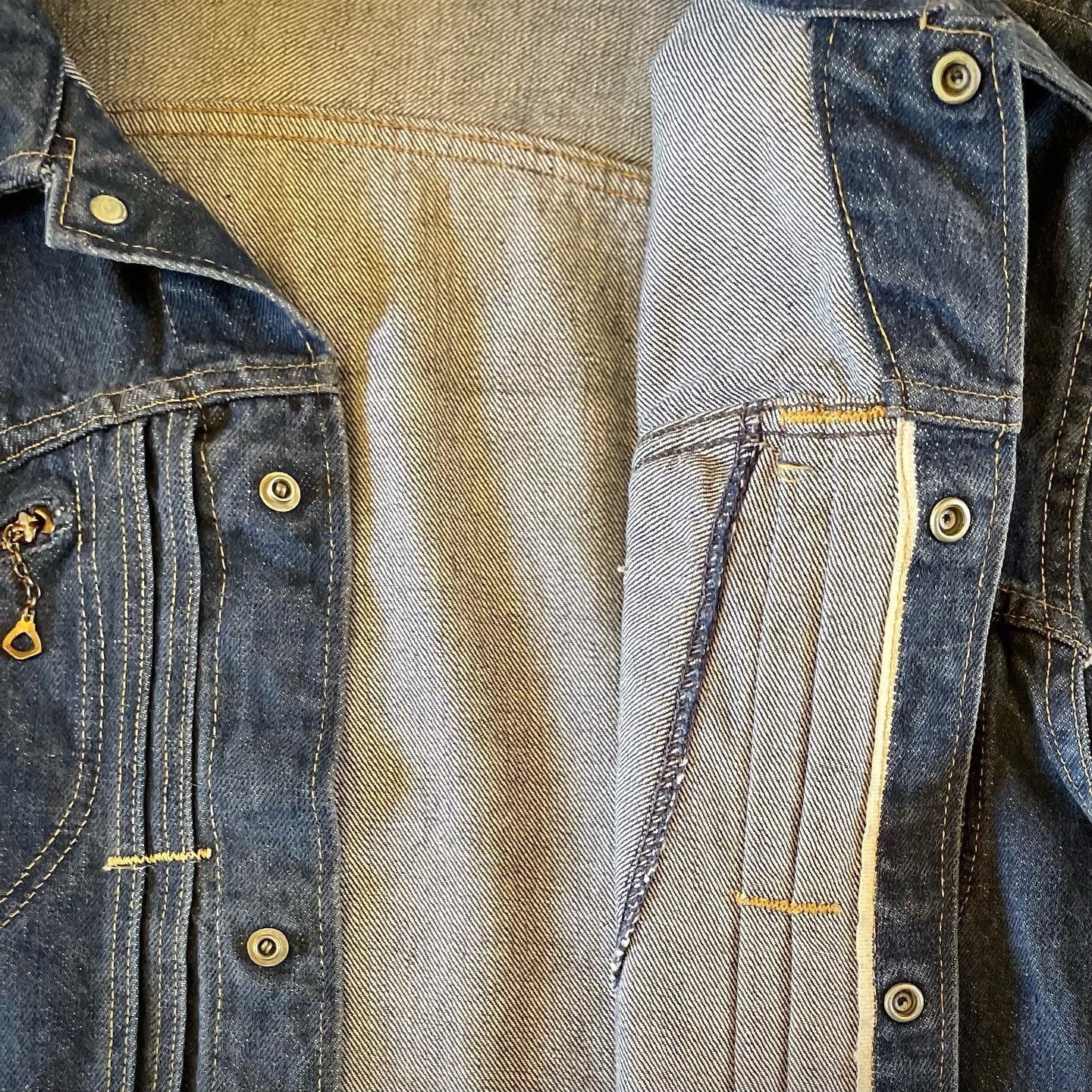 Wonderful 1960 Roebucks 13 3/4 Selvedge Denim Cowhand Jacket. L - Etsy