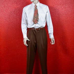 Beautiful 1950s Chocolate Brown Gabardine Sport Suit By Timely Clothes. image 4