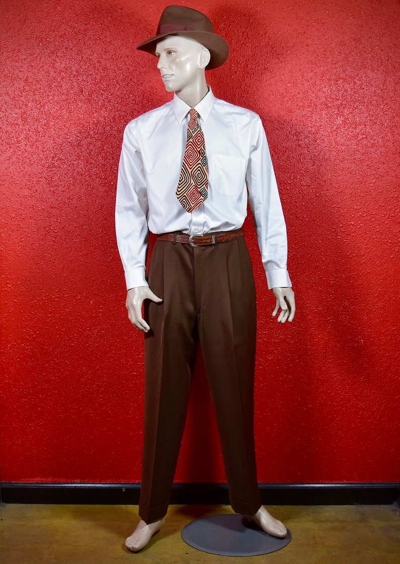 Beautiful 1950s Chocolate Brown Gabardine Sport Suit By Timely Clothes. image 4