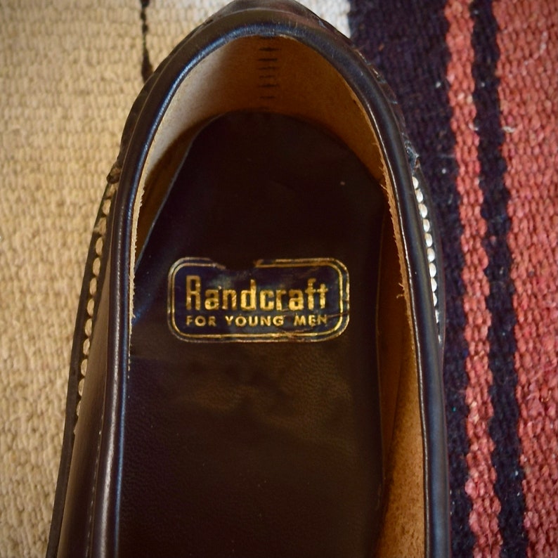 Spectacular And Very Rare 1950s Black Leather Dollar Loafers by Randcraft. image 9