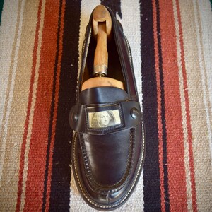 Spectacular And Very Rare 1950s Black Leather Dollar Loafers by Randcraft. image 7