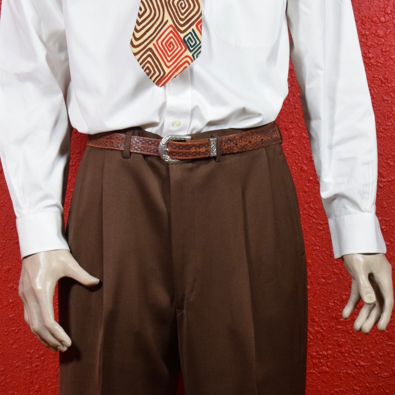 Beautiful 1950s Chocolate Brown Gabardine Sport Suit By Timely Clothes. image 5