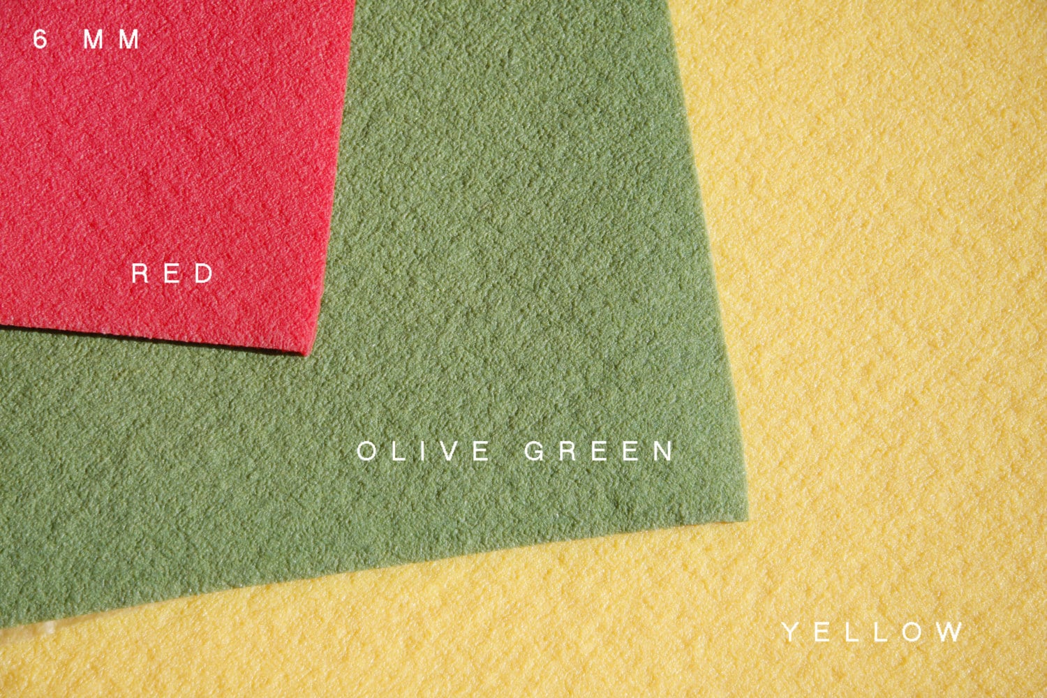 Sewing & Fiber YELLOW 6mm 30x34 cm NATURAL RUBBER sole sheet for your