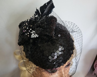 Black fascinator