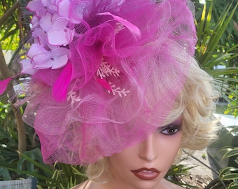 Tocado rosa multicolor