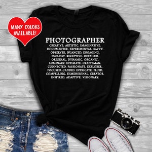 Photographer Shirt, Photography Shirt, Camera Shirt, Photography Lover, Photographer Gifts, Unisex Tee