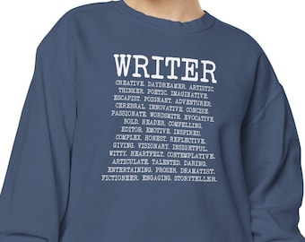 Words To Describe A Writer Sweatshirt, Writer Gifts, Author Gift