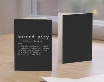 Serendipity Definition Greeting Card, Special Occasion Card, Seredipity Card, Wedding Card, Sentimental Card