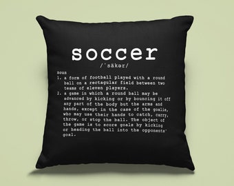 Soccer Definition, Soccer Pillow, Soccer Gifts, Soccer Player, Soccer Decor