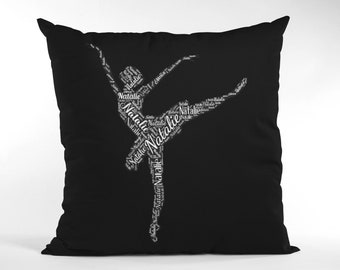 Dancer Pillow, Personalized Dance Gifts, Recital Gift, Dancer Traits, Dance Pillow, Dance Team, Ballerina Gift