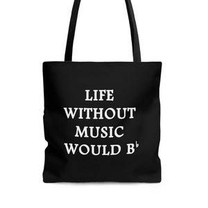 Funny Music Tote Bag With Pocket, Singer Tote, Music Gifts