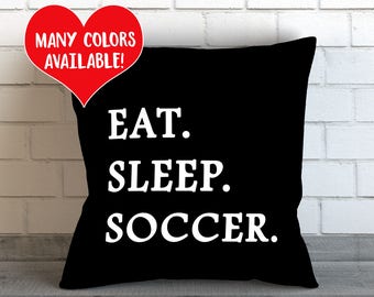 Soccer Cushion | Soccer Pillow | Boys Room Decor |