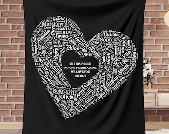 Personalized Support Encouragement Blanket With Name, Inspiring Blanket, Cancer Blanket, Comforting Gift, Hopeful Gift, Emotional Support