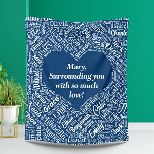 Surrounding You With Love Personalized Blanket, Inspiring Blanket, Cancer Blanket, Comforting Gift, Hopeful Gift, Emotional Support