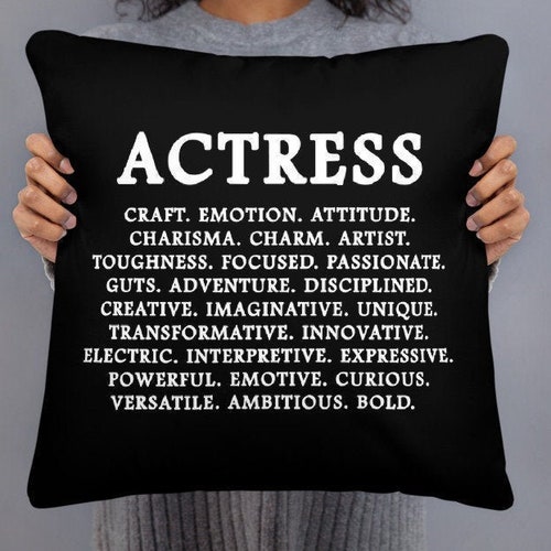 Actress Pillow Opening Night Gift Broadway Decor Theatre Etsy