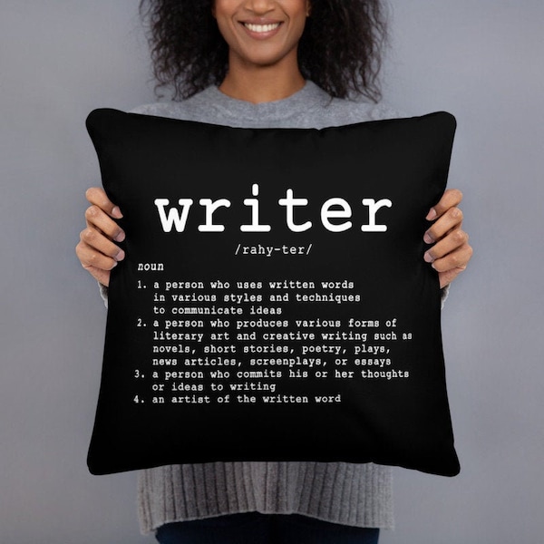 Writer Definition Pillow, Writing Quote Pillow, Writer Quote Pillow, Writing Pillow, Writer Pillow, Write Pillow, Writer Gift, Writing Decor