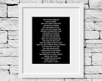 Saint Therese of Lisieux Print, Catholic Wall Art, Inspirational Faith Quote, Christian Home Decor, Religious Gift, Saint Therese Art