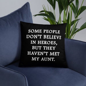 Aunt Gift Pillow, Aunt Thank You Gift, Godmother Gift, Aunt Pillow, Mothers Day Gift For Aunt, Gift from Niece, Aunt Christmas Gift