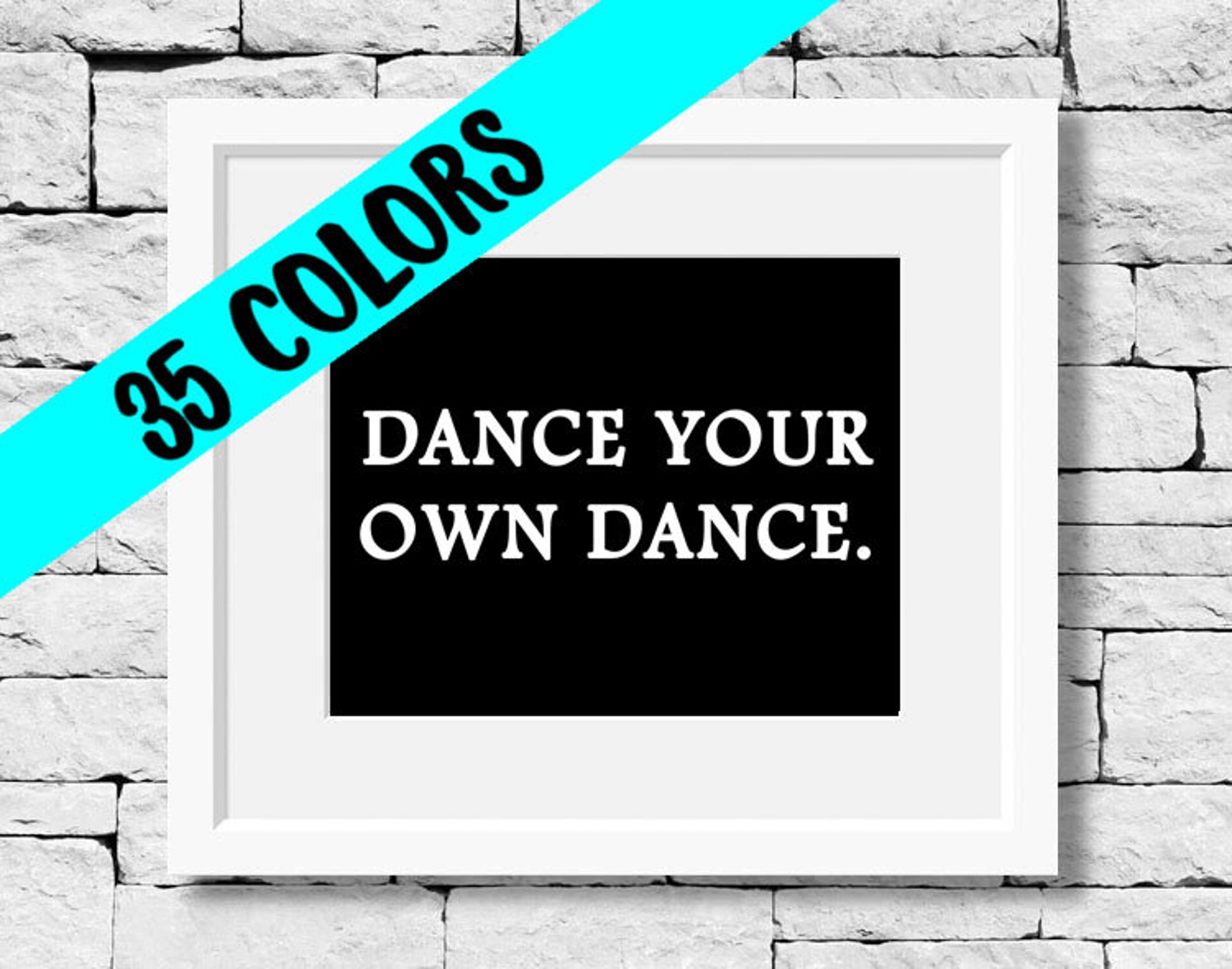 Dans uw eigen dans dans citaat danser print dans leraar Etsy