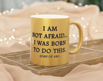 Joan of Arc Mug: Inspirational Strong Woman Gift