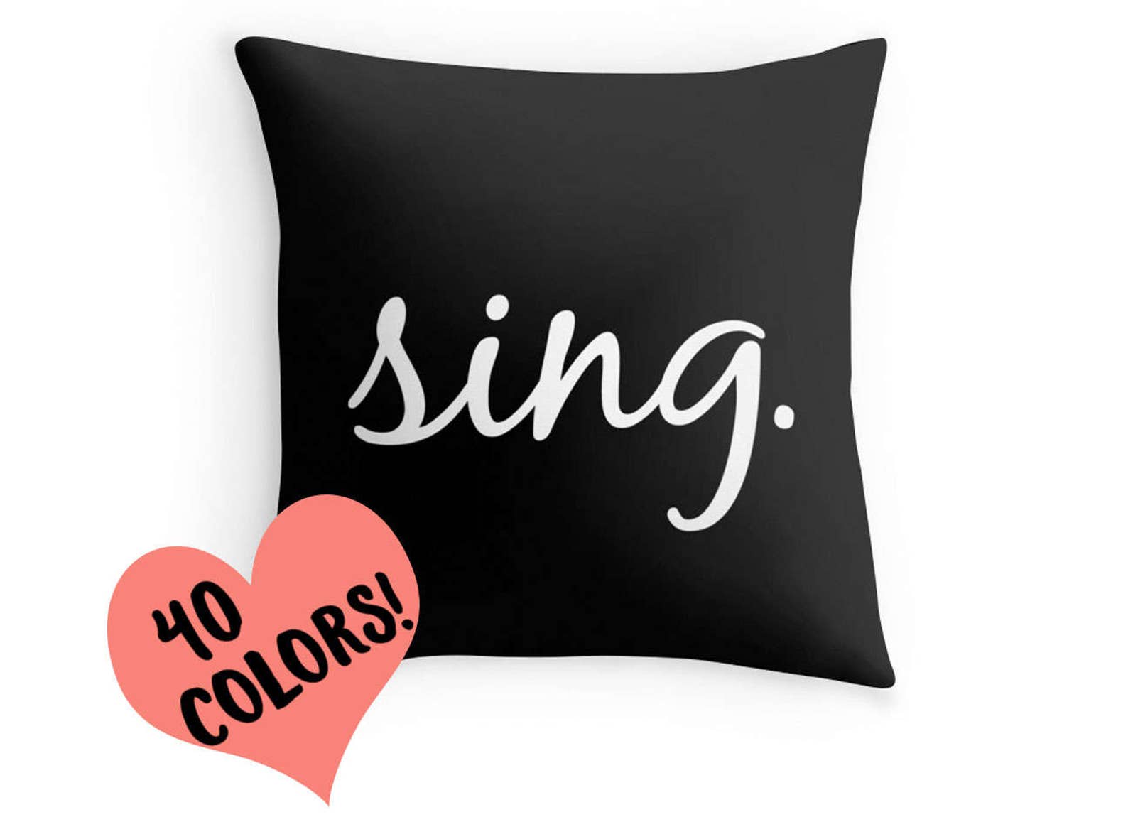 Sing Pillow Singer Pillow Sing Quote Pillow Singer Quote Etsy