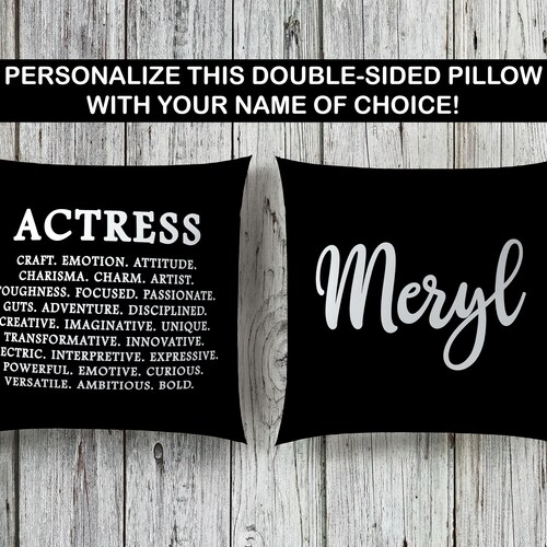 Actress Pillow Opening Night Gift Broadway Decor Theatre Etsy