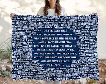 Comforting and Thoughtful Personalized Support Blanket, Tough Times Gift, Cancer Blanket, Encouragement Gift, Hopeful Gift, Recovery Gift