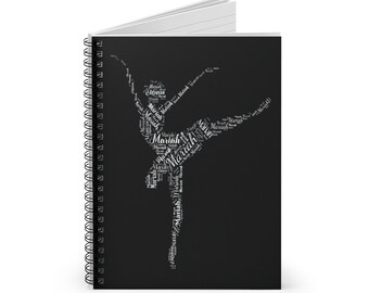 Custom Dancer Notebook, Various Colors! Recital Gift, Ballerina Journal, Dance Gift For Daughter