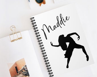 Dancer Notebook, Dance Gifts, Personalized Dancer Gift