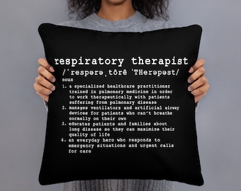 Respiratory Therapist Pillow, Respiratory Therapy Gift, RT Gifts, Respiratory Therapist Gift, Thank You Gift, Respiratory Therapy Quotes