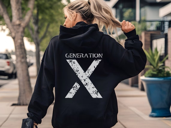 Gen X Hoodie Sizes S 3X Several Colors Generation X Hooded Sweatshirt Gen X Birthday 80s Kid Hoodie